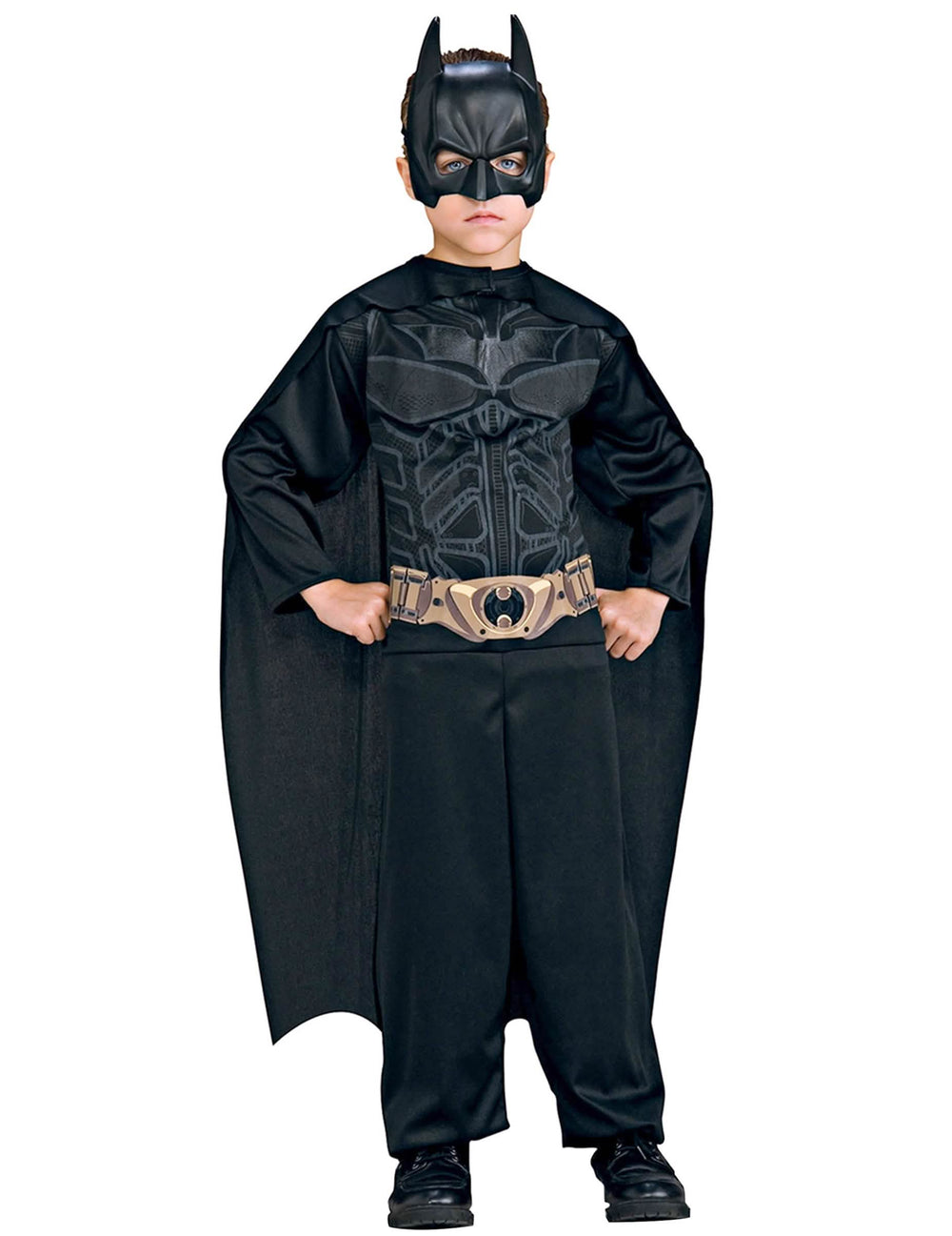 Batman Dark Knight -asuku lapsille, musta, viitta ja naamio mukana