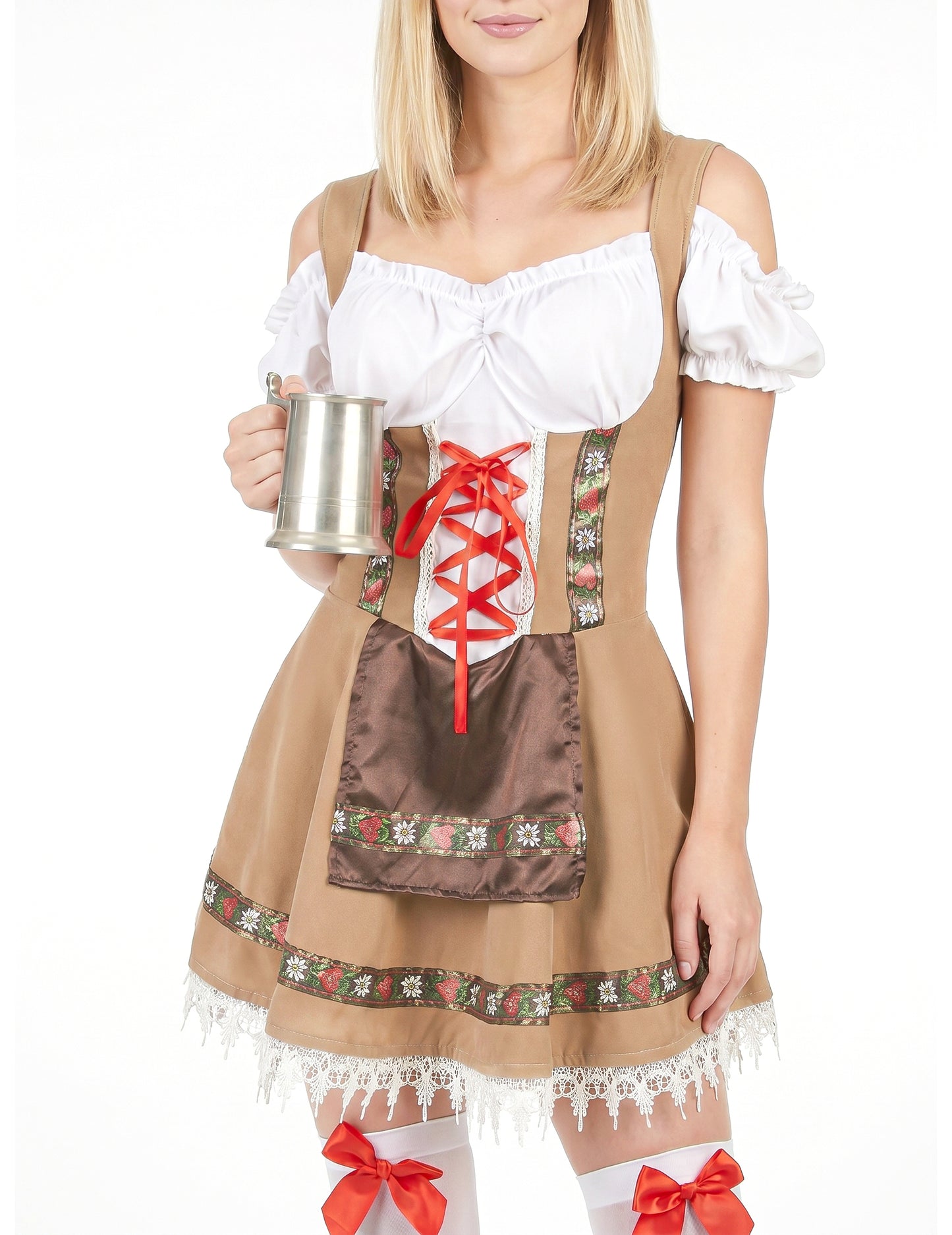 Déguisement bavaroise beige femme
