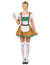 Naisten Oktoberfest-asu toffeenruskea