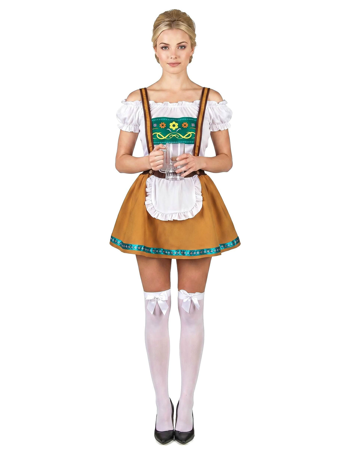 Naisten Oktoberfest-asu toffeenruskea