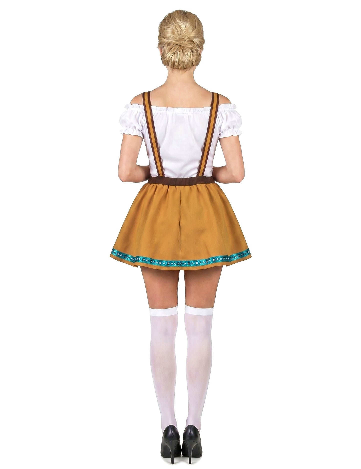 Naisten Oktoberfest-asu toffeenruskea