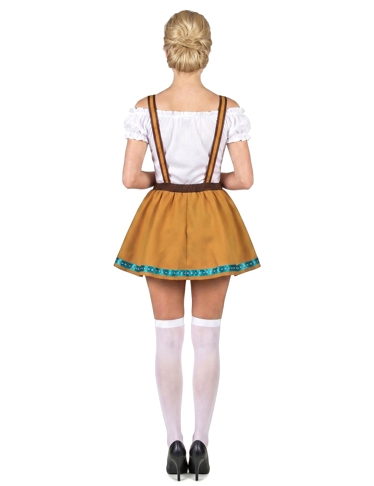 Naisten Oktoberfest-asu toffeenruskea