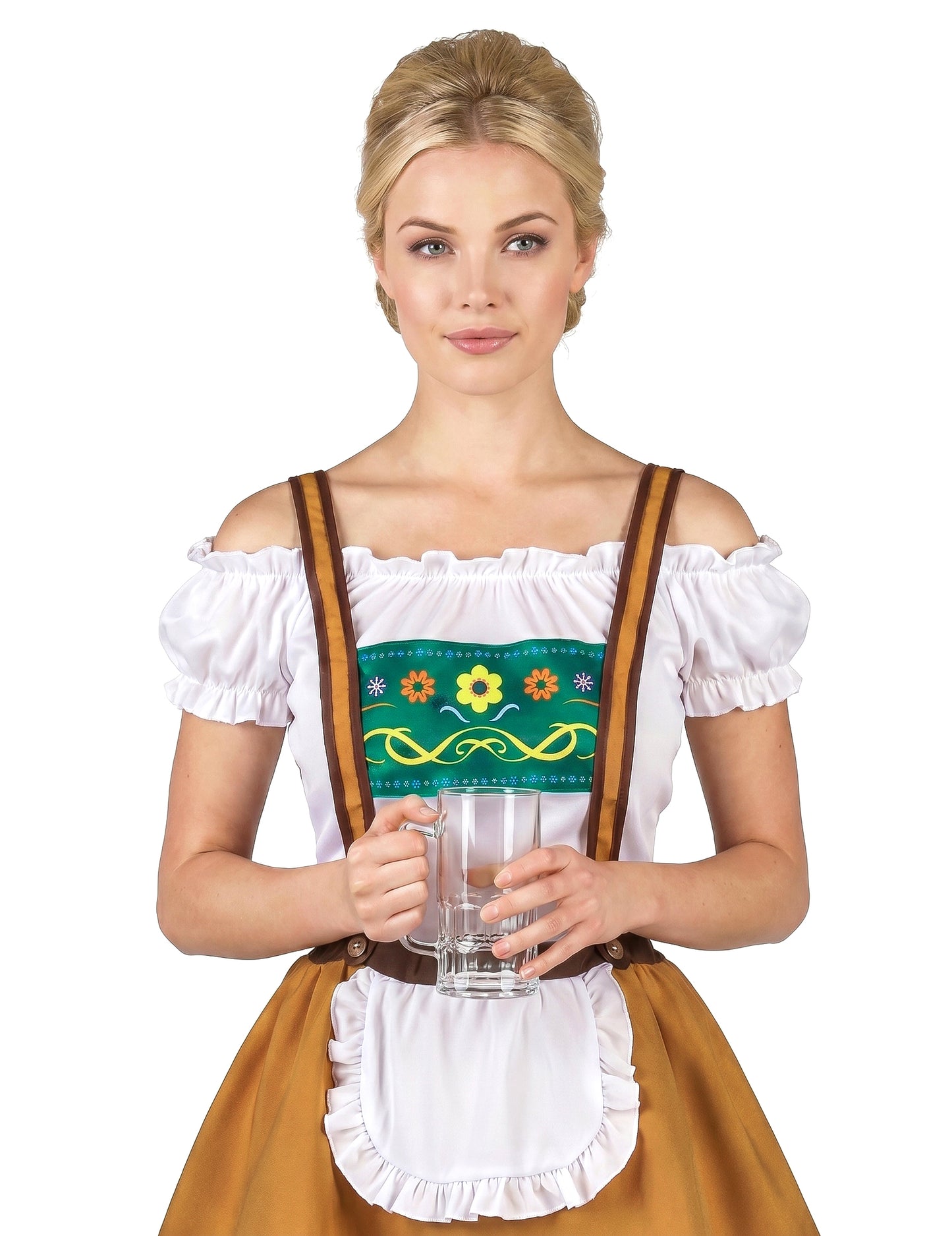 Naisten Oktoberfest-asu toffeenruskea
