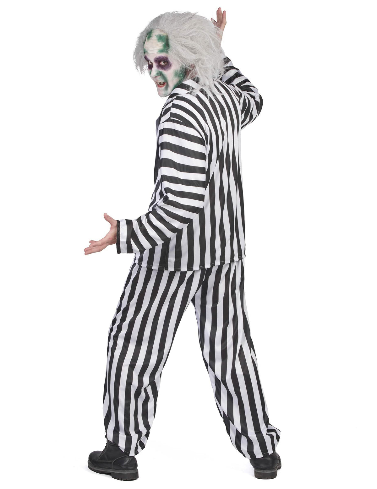 Kolmen neljäsosan takanäkymä Beetlejuice-miesten asusta