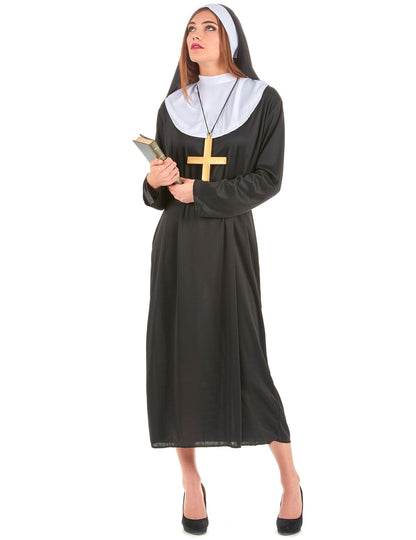 Version femme du déguisement de couple de religieux