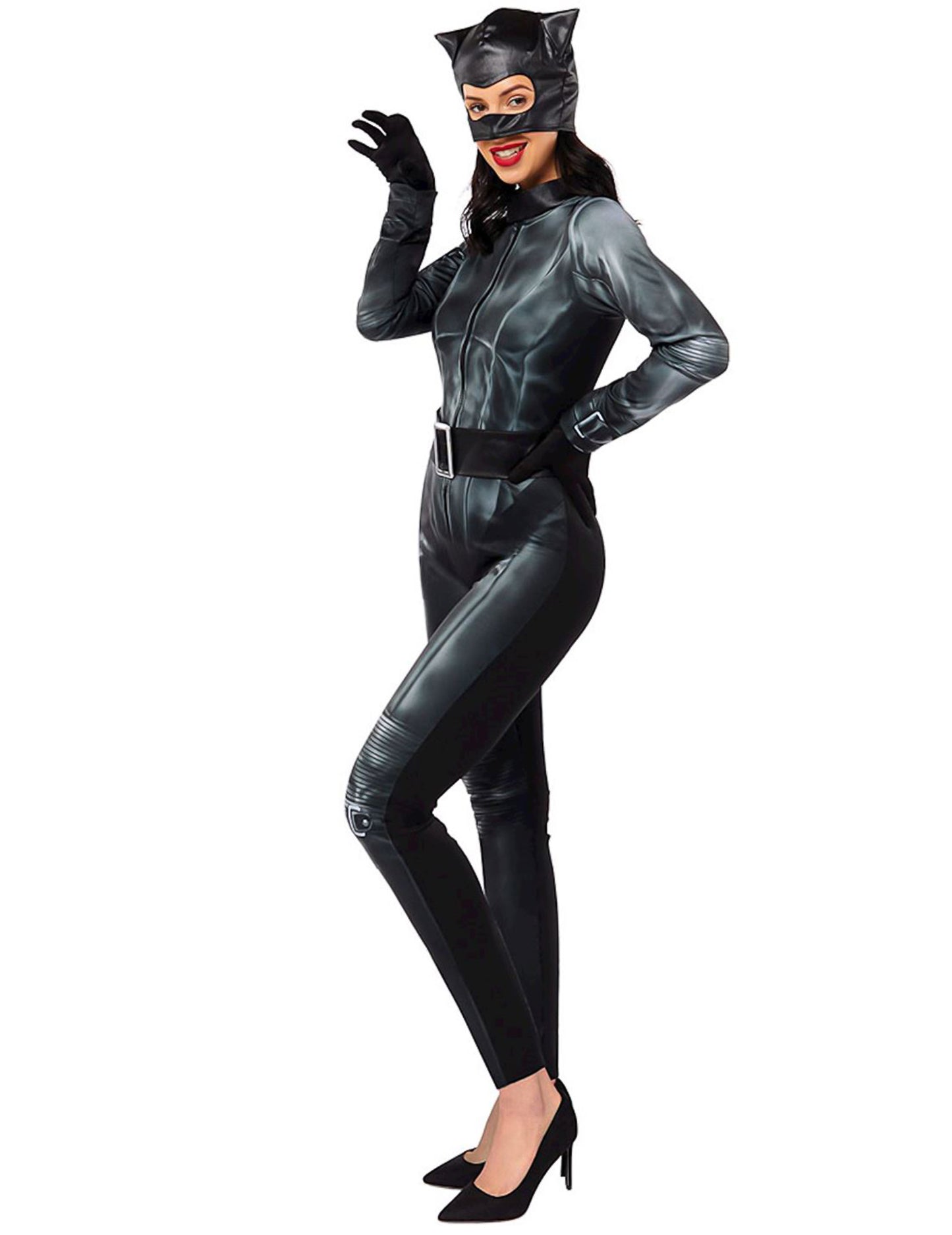 Vue de profil du déguisement Catwoman classique