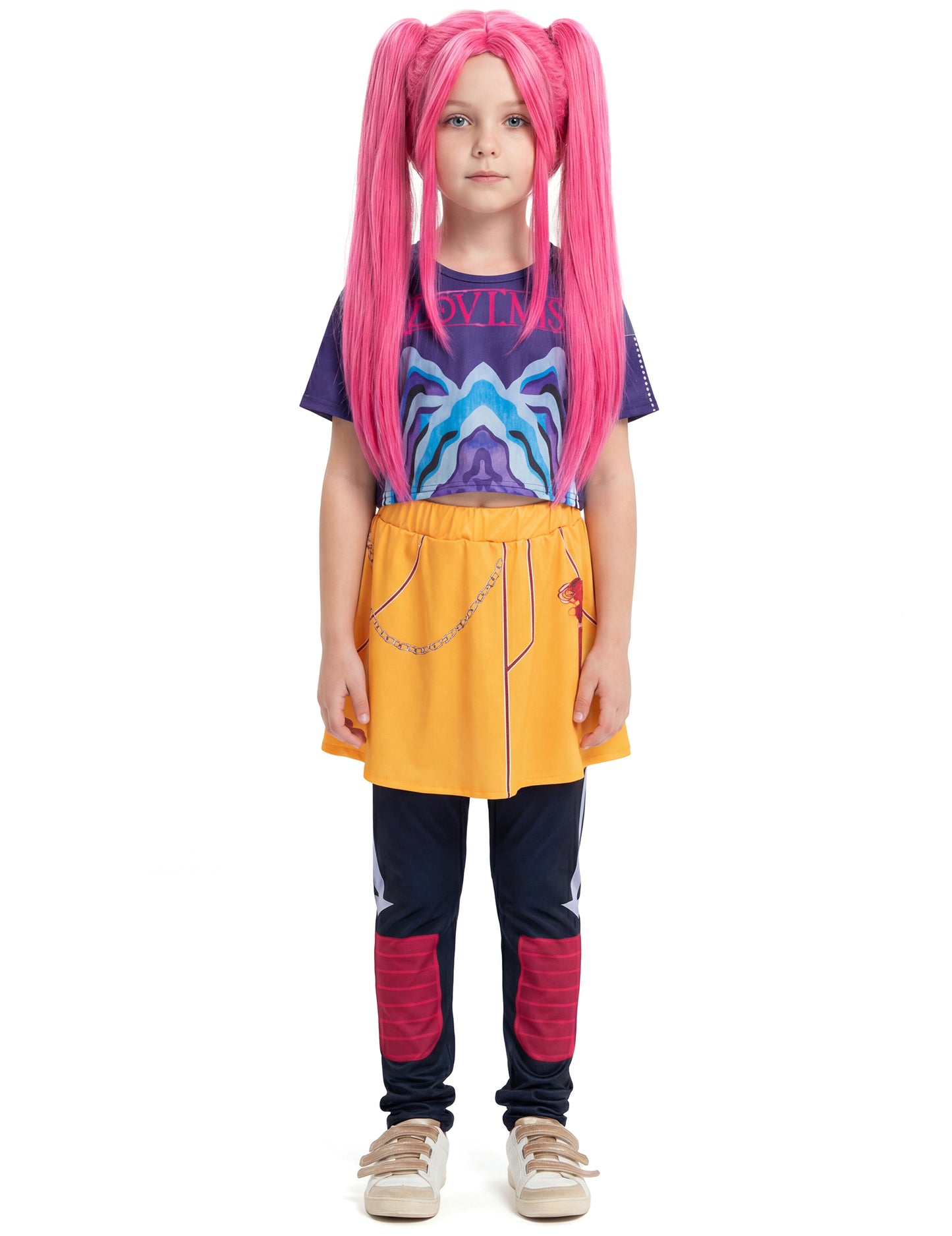 Kpop-demonmetsästäjän asu tytön hameessa