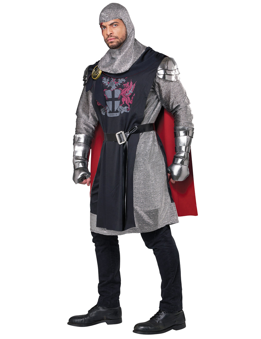 Vue de trois-quarts du Déguisement Chevalier Médieval pour homme
