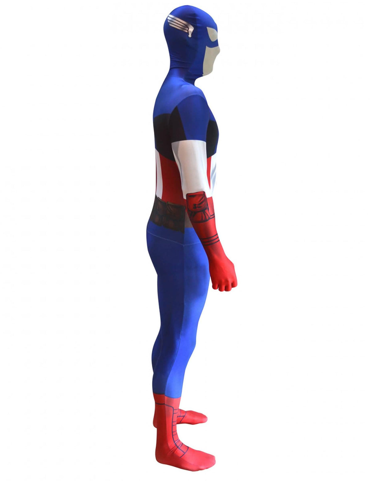Kapteeni Amerikka™ Morphsuits™ -klassisen asun sivuprofiili