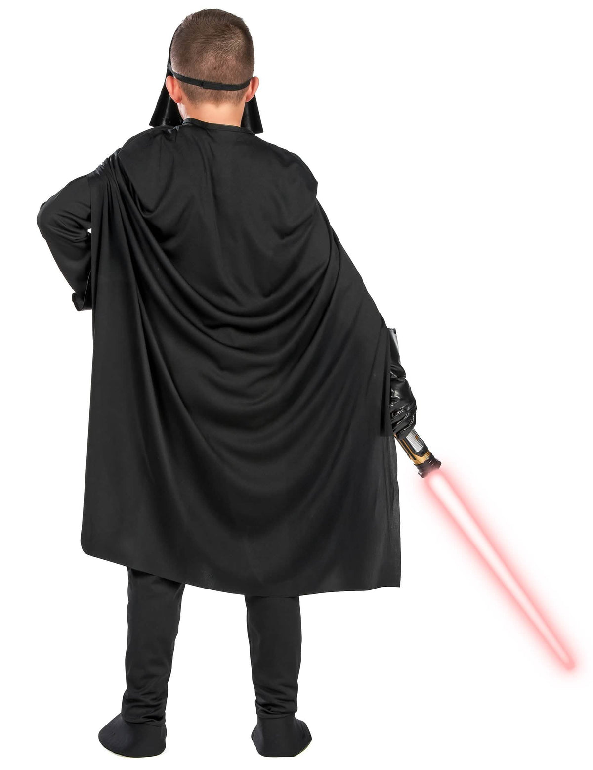 Takaapäin näkyvä klassinen Darth Vader -naamiaisasu pojat