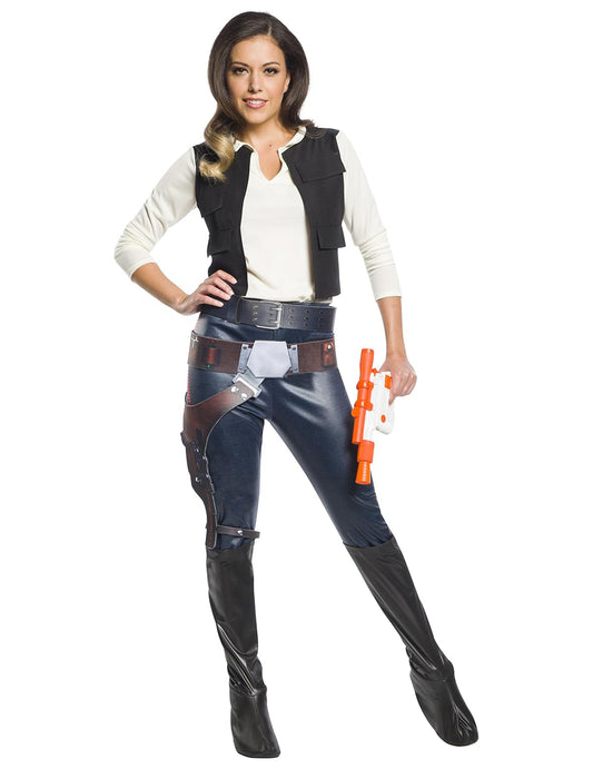Vue de face du déguisement classique Han Solo Star Wars