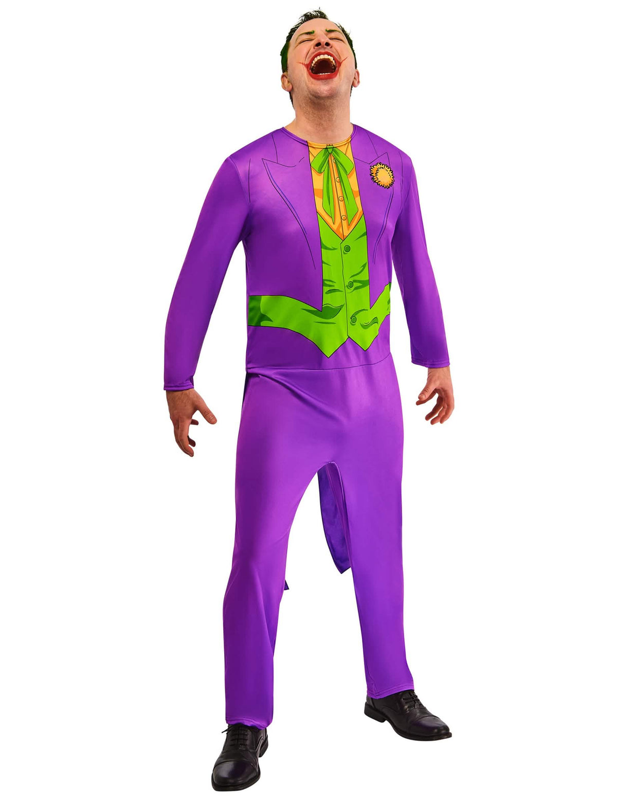 Vue de face du déguisement classique Joker™ pour adulte