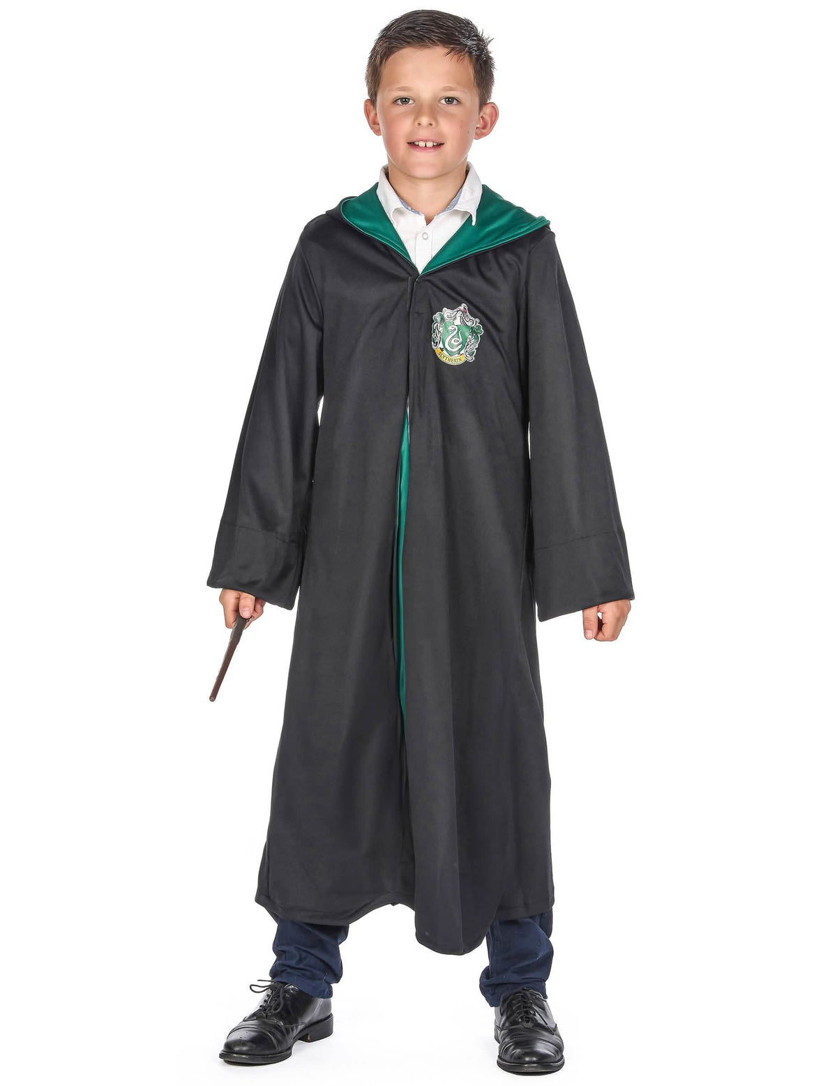 Klassinen Serpentard Harry Potter™ -asu lapsille musta ja vihreä