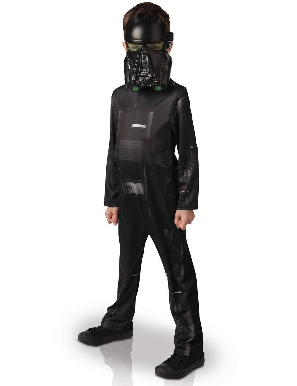 Klassinen Death trooper Star Wars Rogue One -naamiaisasu lapset musta maskilla