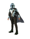 Déguisement classique The Mandalorian™ pour enfant gris et marron avec cape