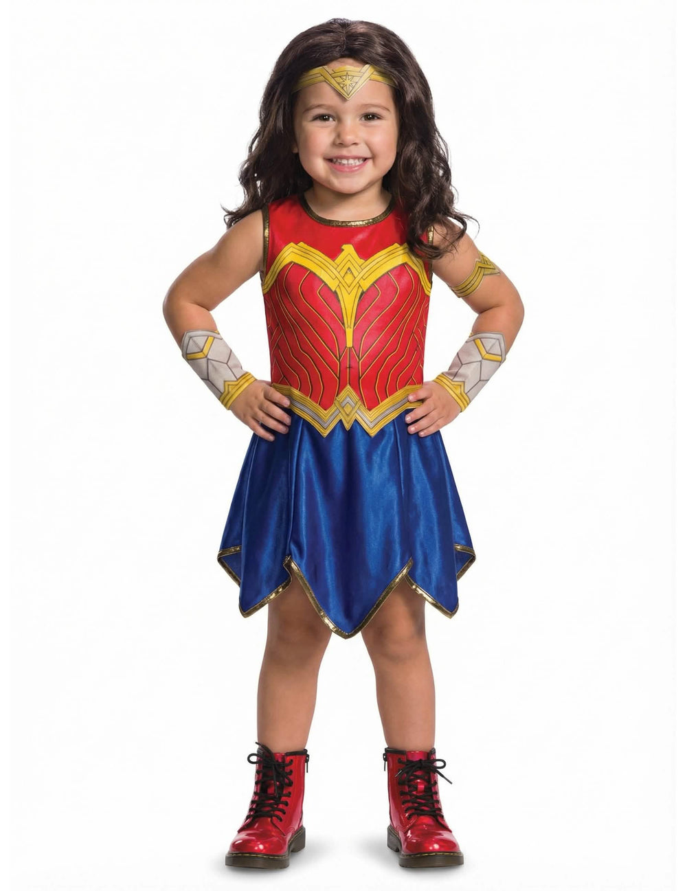 Edestä nähtynä klassinen Wonder Woman Justice League™ -asu tytöt