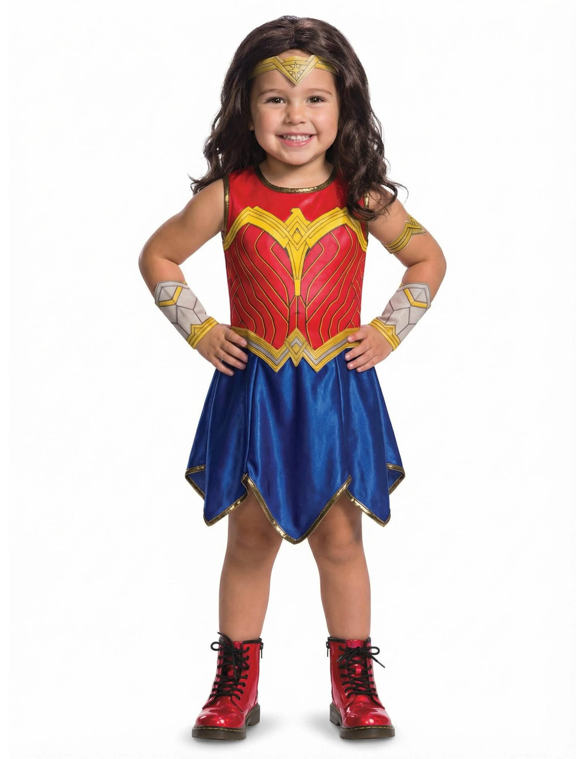 Edestä nähtynä klassinen Wonder Woman Justice League™ -asu tytöt