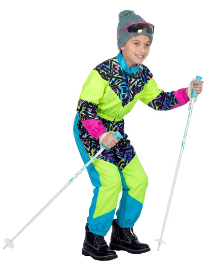 Déguisement combinaison de ski années 80 enfant