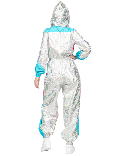 Ylellinen holografinen laskettelupuku naisille