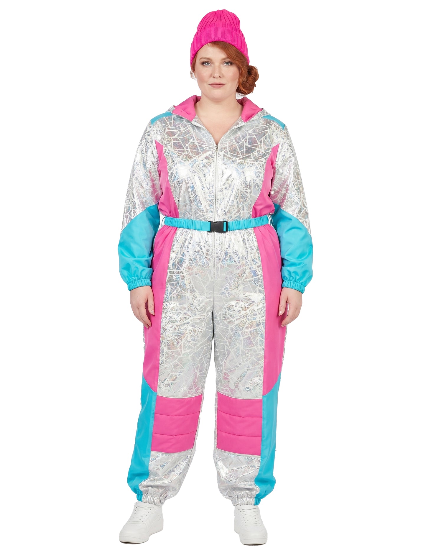 Ylellinen holografinen laskettelupuku naisille