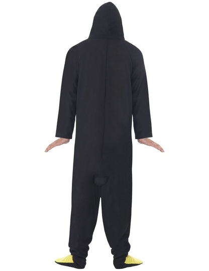 Vue de dos du déguisement combinaison pingouin
