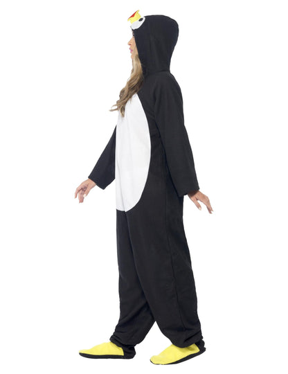 Vue de profil du déguisement combinaison pingouin