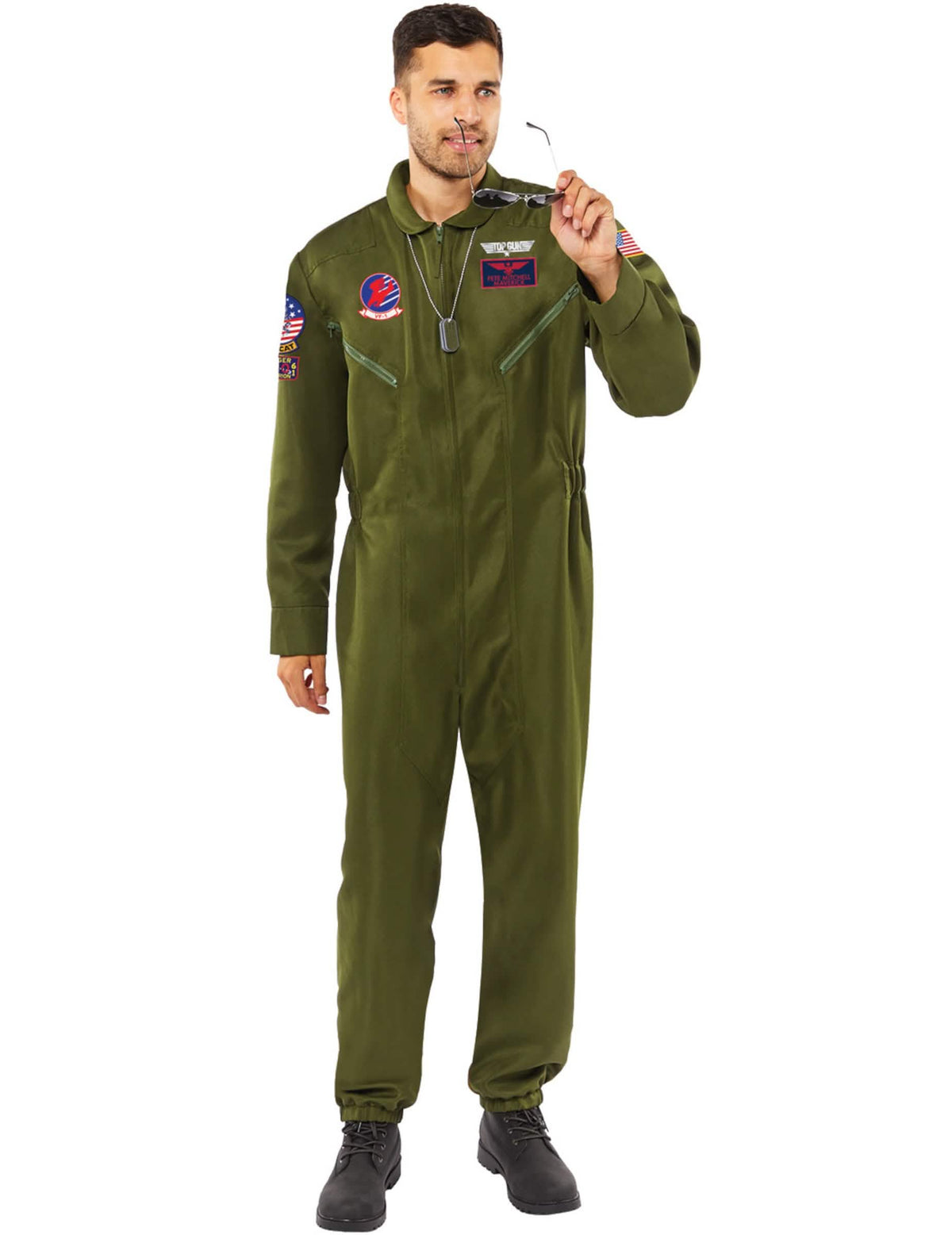 Etukuva silmälasit Top Gun™ -asusta yhdistelmässä
