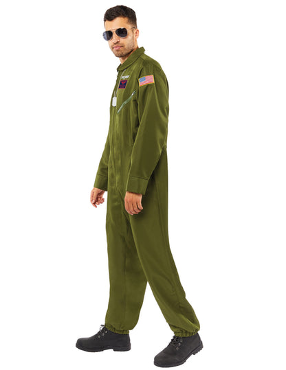 Vue de profil du déguisement combinaison Top Gun™