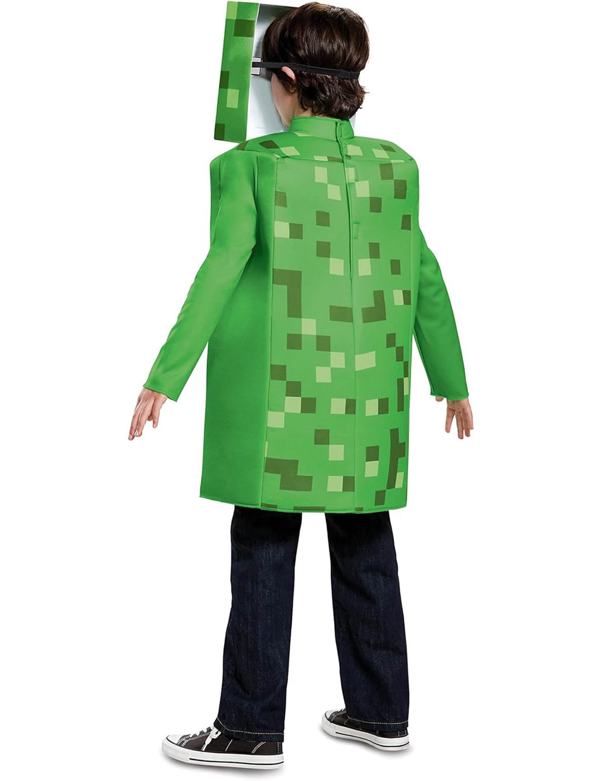 Minecraft-lasten Creeper-asun selkäpuoli