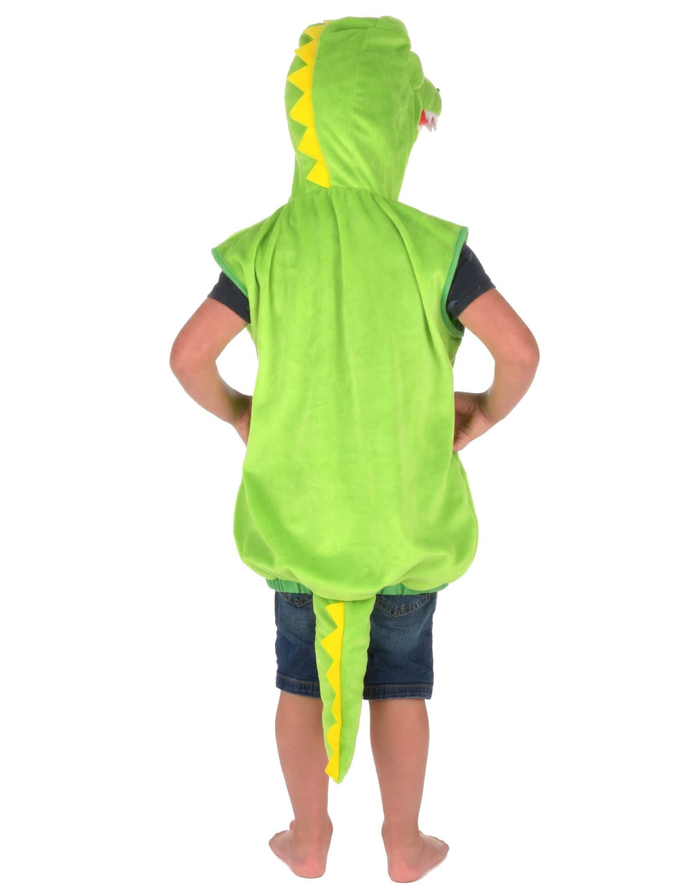 Vue de dos du déguisement crocodile rembourré