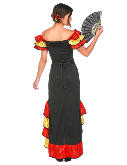 Flamencotanssijattaren naamiaisasu aikuiselle