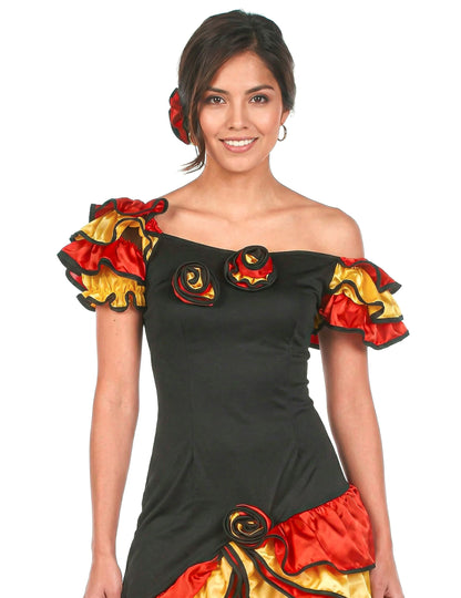 Flamencotanssijattaren naamiaisasu aikuiselle