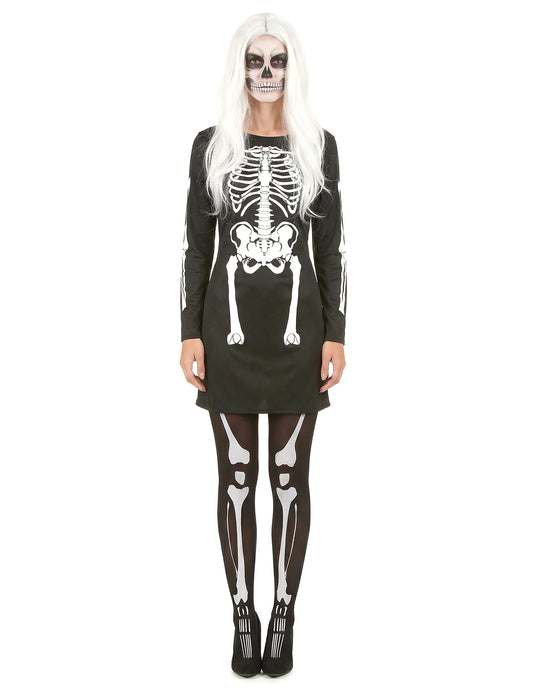 Aikuisten Halloween luuranko-naamiaisasu pariskunnalle