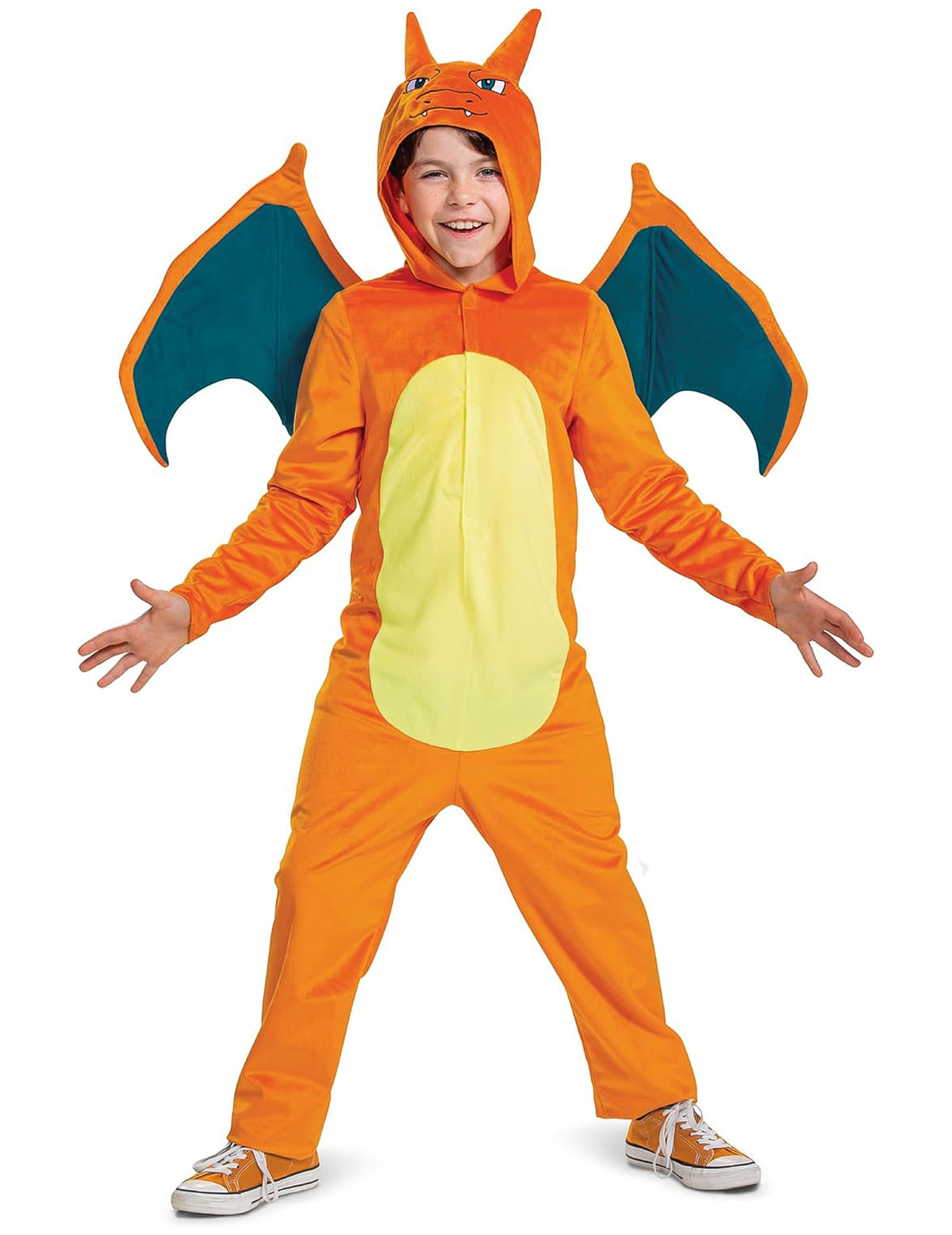 Version fille et garçon du déguisement Dracaufeu Pokémon Luxe
