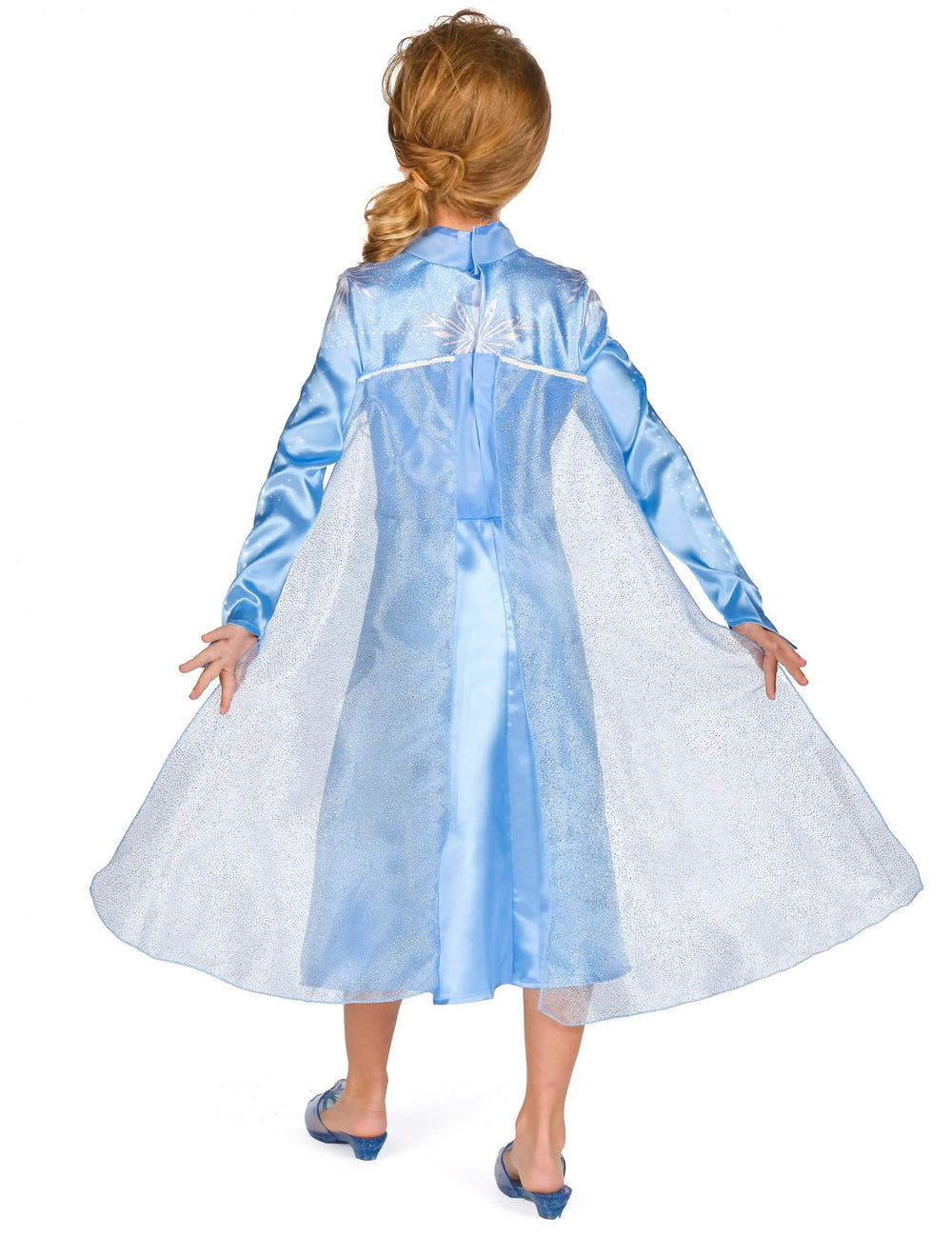 Vue de dos du déguisement Elsa Reine des Neiges 2 classique