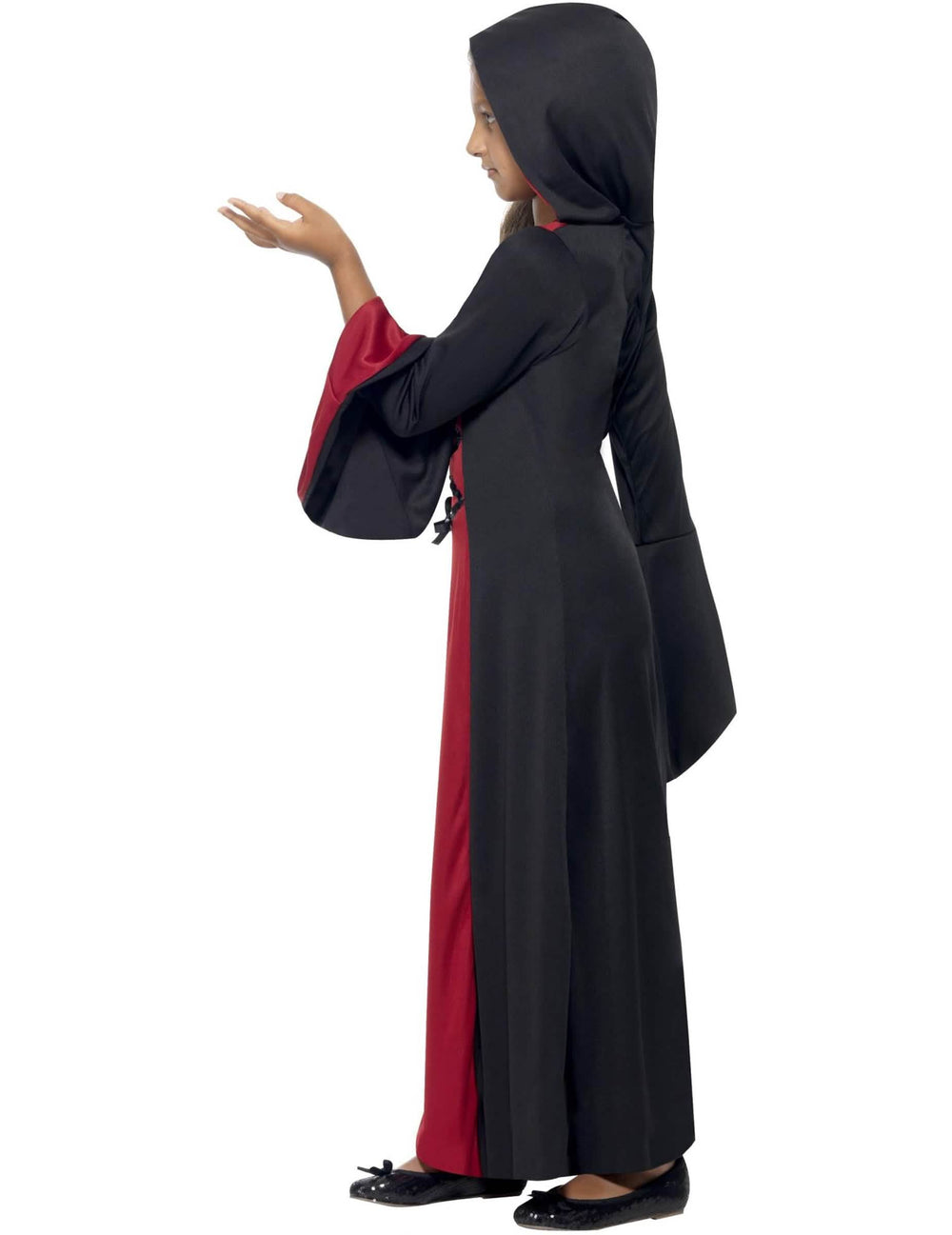 Taiannehdittavan halloween-naamiaisasun sivuprofiili