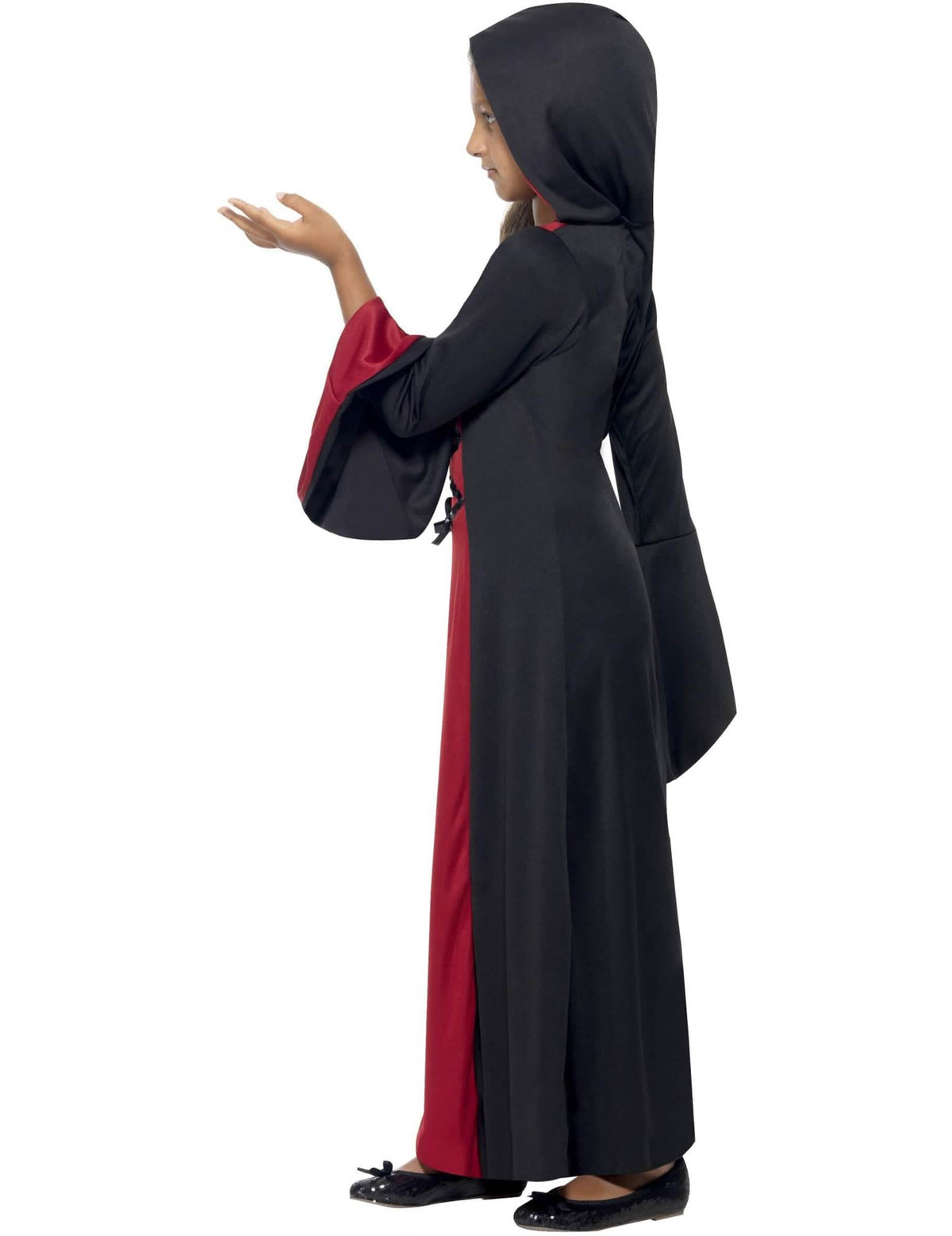 Taiannehdittavan halloween-naamiaisasun sivuprofiili