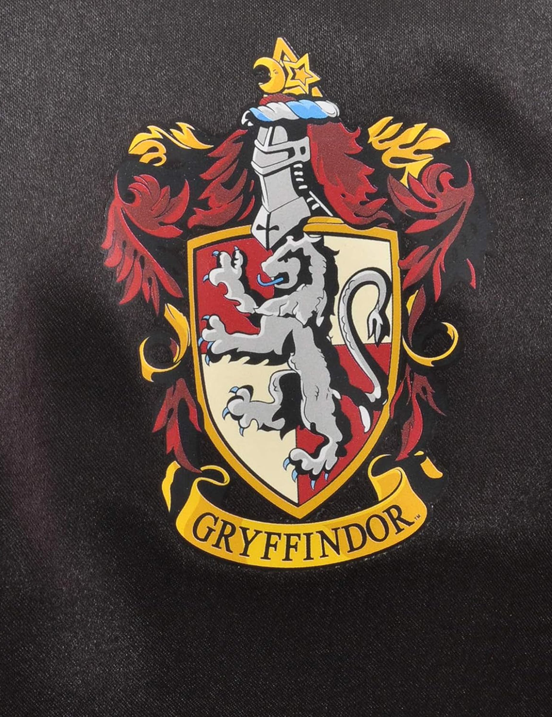 Détail du blason Gryffondor du déguisement et accessoire Harry Potter