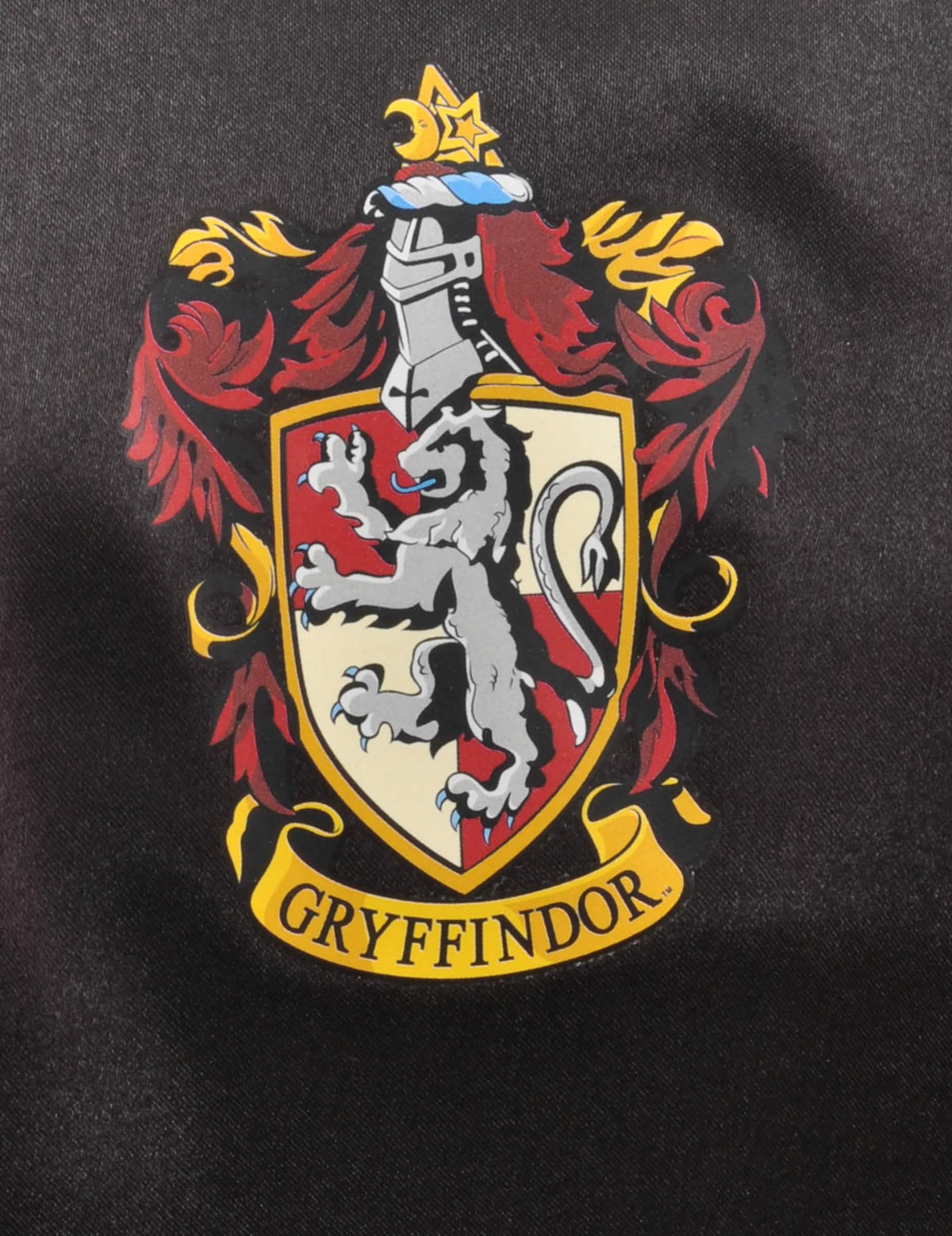 Gryffindorin vaakuna yksityiskohta lasten Hermione-puvusta ja asusteet