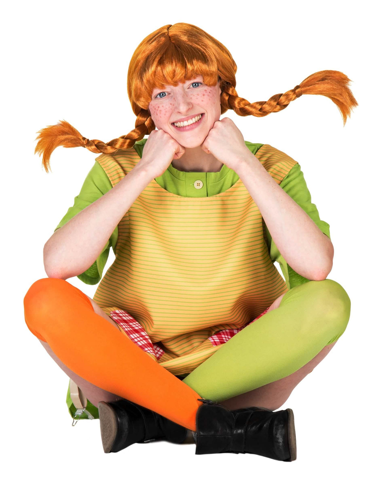 Peppi Pitkätossun™ naamiaisasu aikuiselle