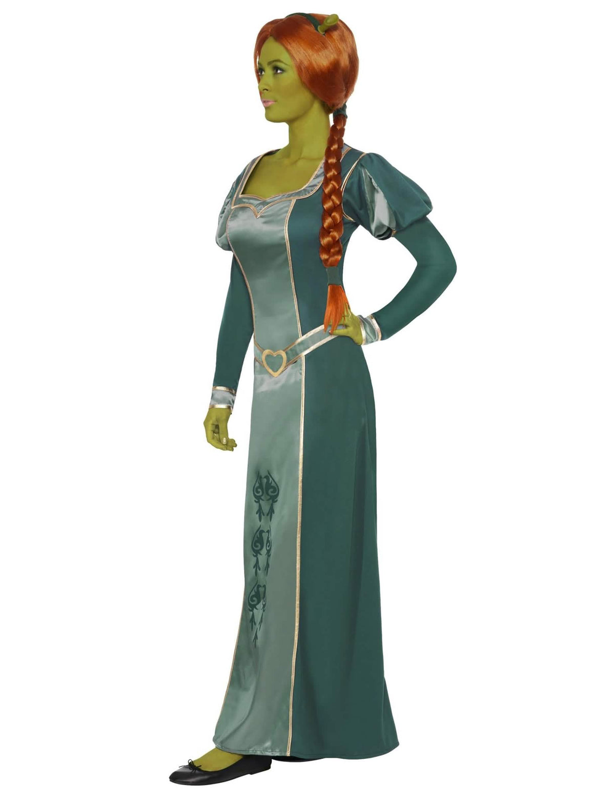 Fiona Shrek™ -naamiaisasun sivuprofiili naisille