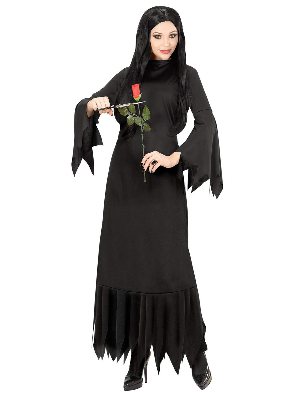 Mise en situation du déguisement de sorcière gothique noire