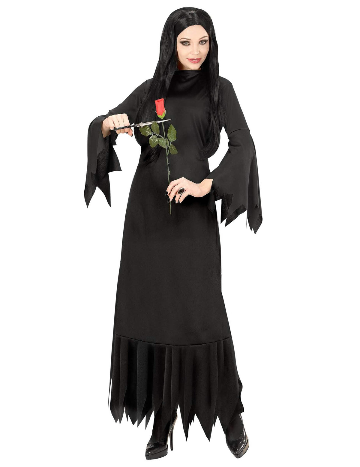 Mise en situation du déguisement de sorcière gothique noire
