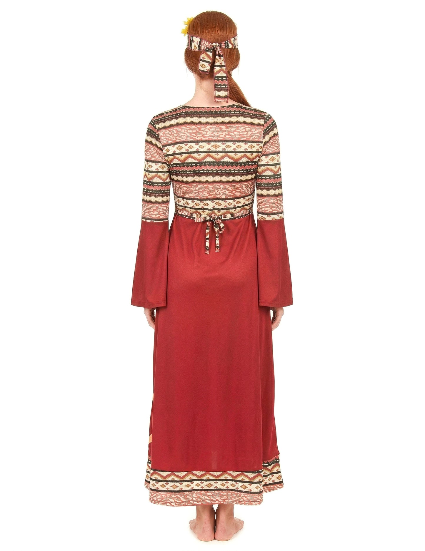 Déguisement hippie bordeaux femme