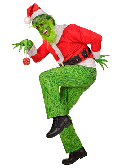 Déguisement intégral monstre de Noël grincheux adulte