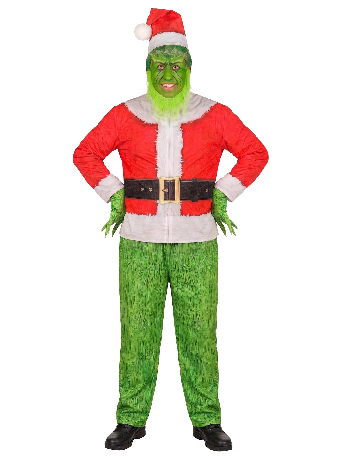 Déguisement intégral monstre de Noël grincheux adulte