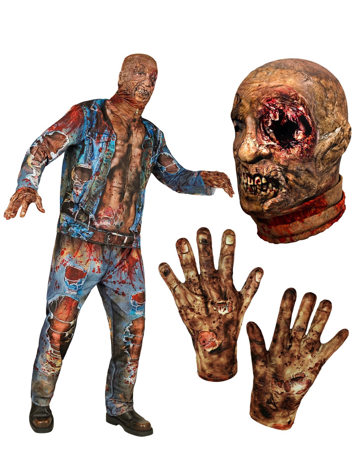 Aikuisten zombie-kokovartaloasu