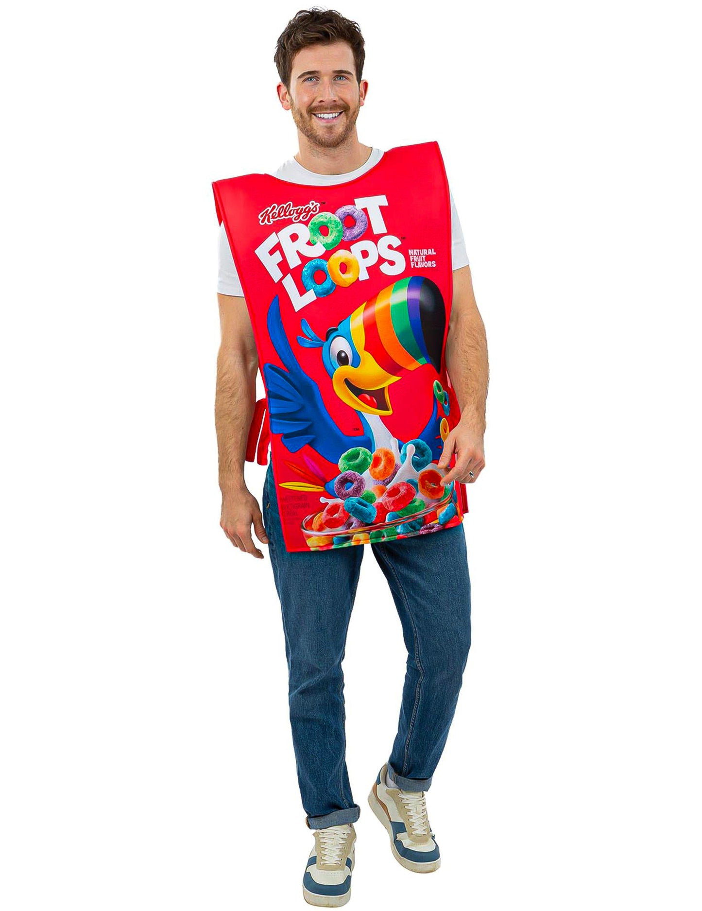 Kellogg's™ Froot Loops -muropaketti -naamiaisasu aikuisille