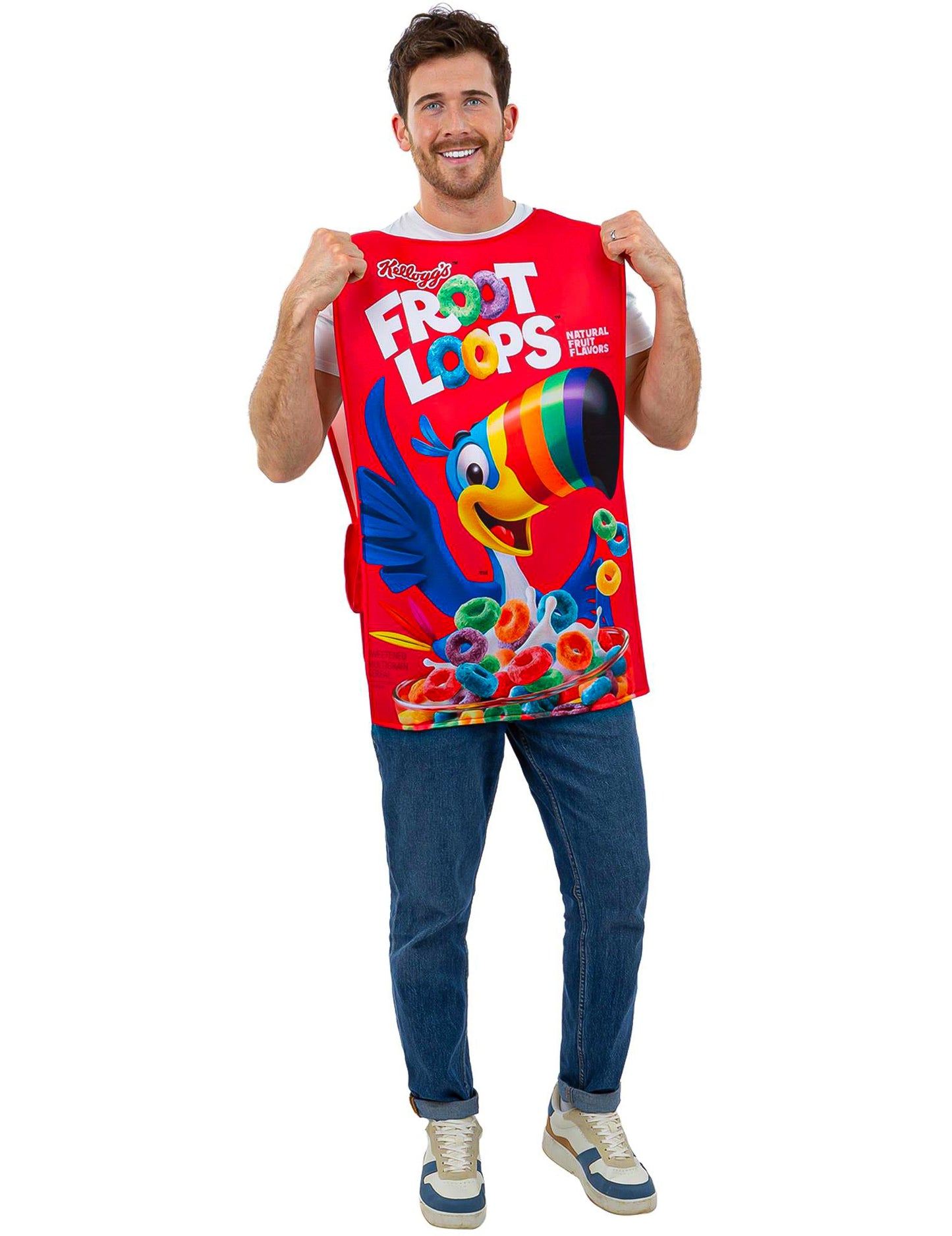 Kellogg's™ Froot Loops -muropaketti -naamiaisasu aikuisille