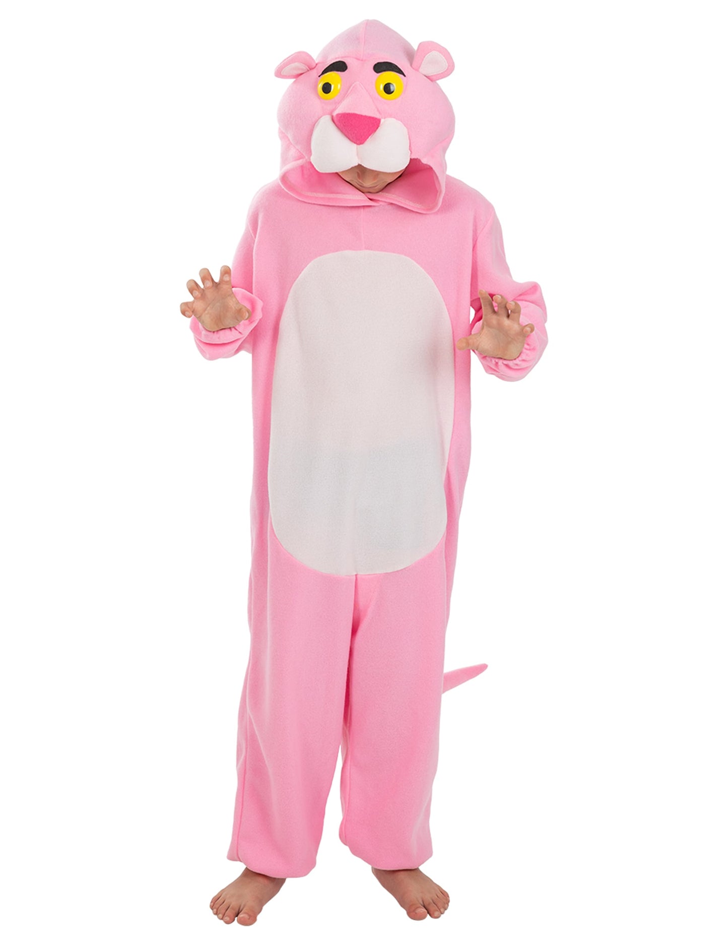 Vue d'ensemble du déguisement de La Panthère Rose pour enfant